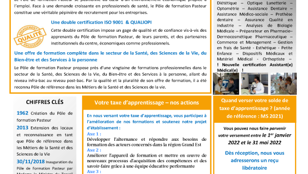 Taxe d’apprentissage 2022